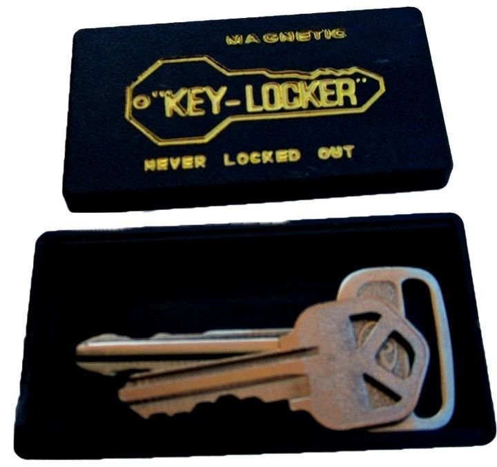 magnetic spare key holder master lock