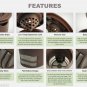 New Ekobrew Reusable K-Cup Refillable Filter For Keurig Brewer (BROWN CANISTER)