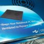 Dual 2 Fan Cooling Pad Vented Laptop Notebook Desk Blue M10517-MB USB power cord