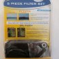 Digital Concept 5 Piece Camera CPL/UV Filter Set 58MM Lens Cap & Holder FK5-58CL