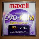 NEW MAXELL Mini DVD-RAM 60min 2.8GB Camcorder Disc Hitachi Panasonic Videocamera NEW MAXELL Mini DVD-RAM 60min 2.8GB Camcorder Disc Hitachi Panasonic Videocamera
