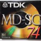 New Minidisc TDK SG MD-74 min (brand new sealed) MiniDisc for Sony Mini DIsc Pla