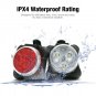 2X (one pair) Rechargeable Bicycle USB LED Lamps Red White