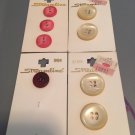 Vintage Set of 8 Streamline Buttons