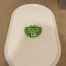 Worldpet Place Mat Oval White Plastic 12 X 20.25