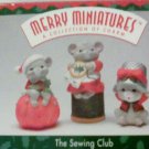 Hallmark Merry Minatures The Sewing Club
