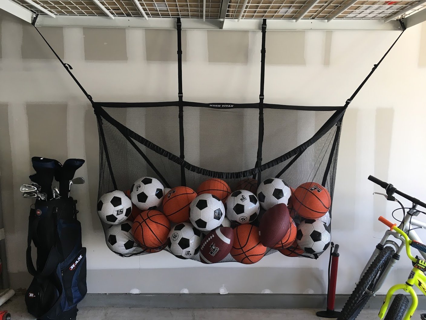 pool toy storage mesh