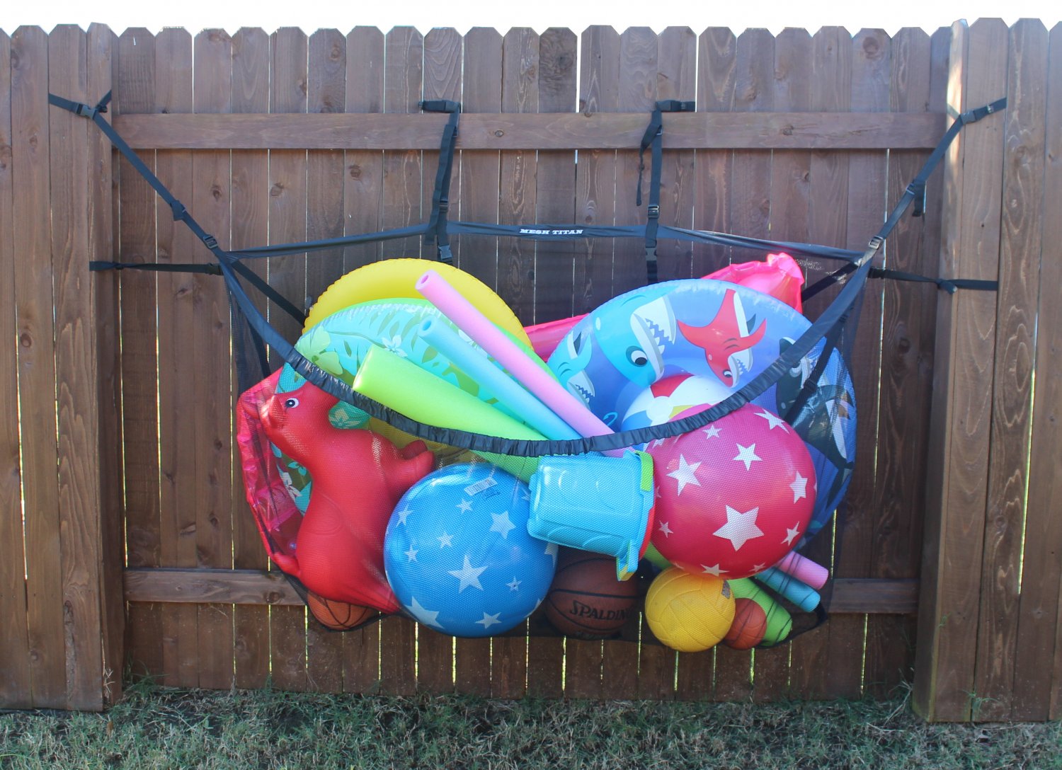 MESH TITAN - Giant hanging pool toy storage bag