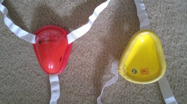 CRICKET BATTING ABDOGUARDS WITH STRAPS + FREE SHIPPING