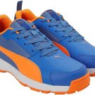 PUMA CRICKET HIGH RUN SHOES (BLUEMAZING/ORANGE GLOW/WHITE)