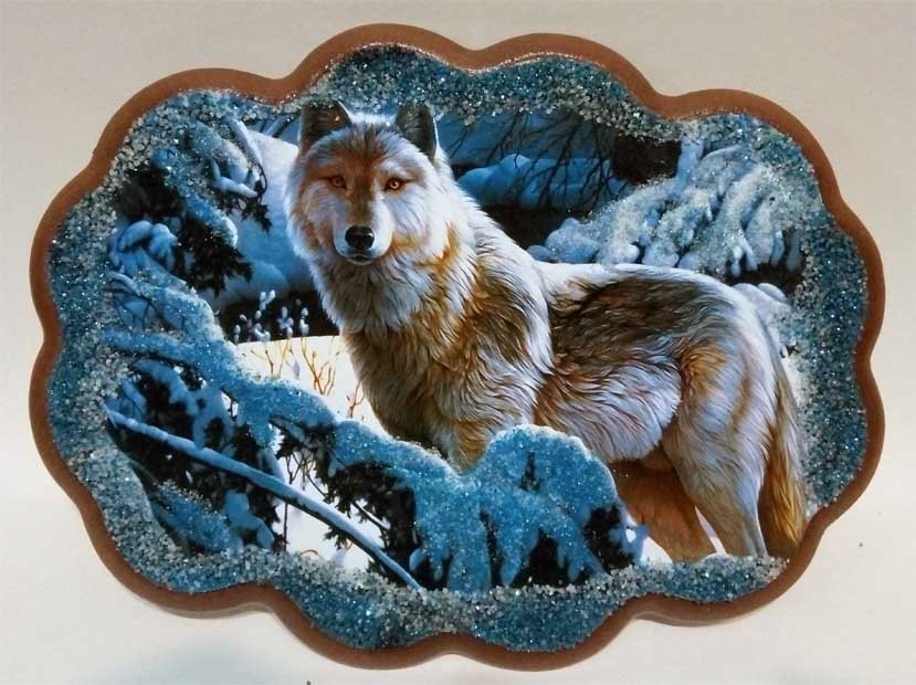 Openwork panel "The Wolf"