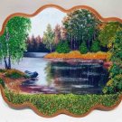 Openwork panel "Lonely boat"