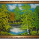 The painting "Birches"