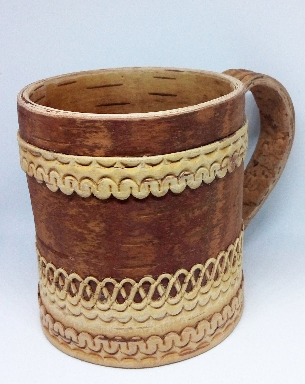 Mug birch bark under hot, 250 ml. 2017-15