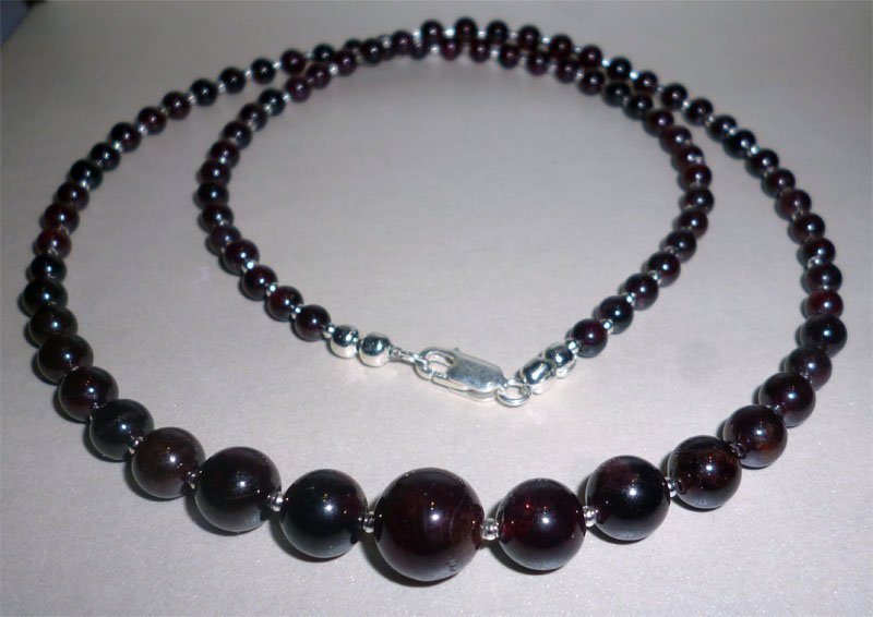 Pomegranate split necklace (54 cm)