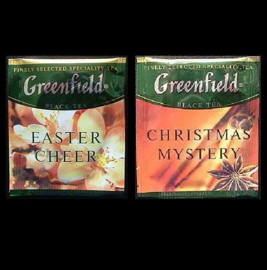 GREENFIELD TEA CHRISTMAS MYSTERY AND EASTER CHEER HERBAL TEA