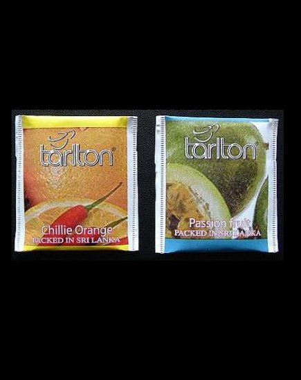 TARLTON TEA CHILLIE ORANGE AND PASSION FRUIT TEA BAGS IN PAPER SEALED ENVELOPES