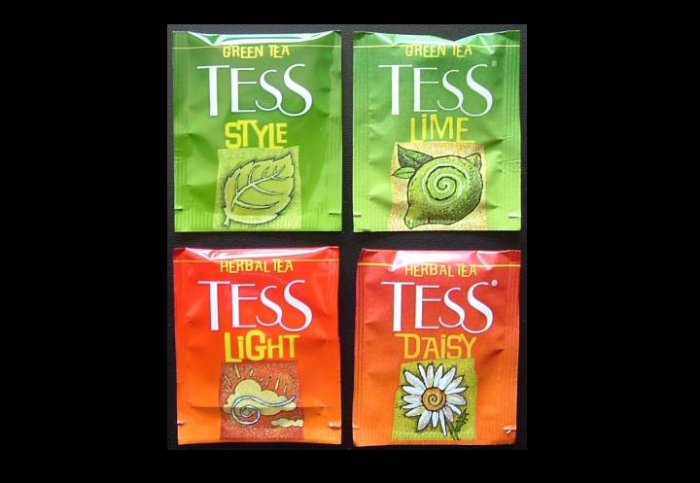 TESS TEA UK AND RUSSIA BLACK AND GREEN TEA TEABAGS