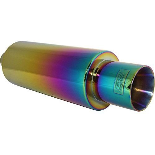 DC Sports EX5023 Chameleon Anodized Bullet Exhaust Muffler