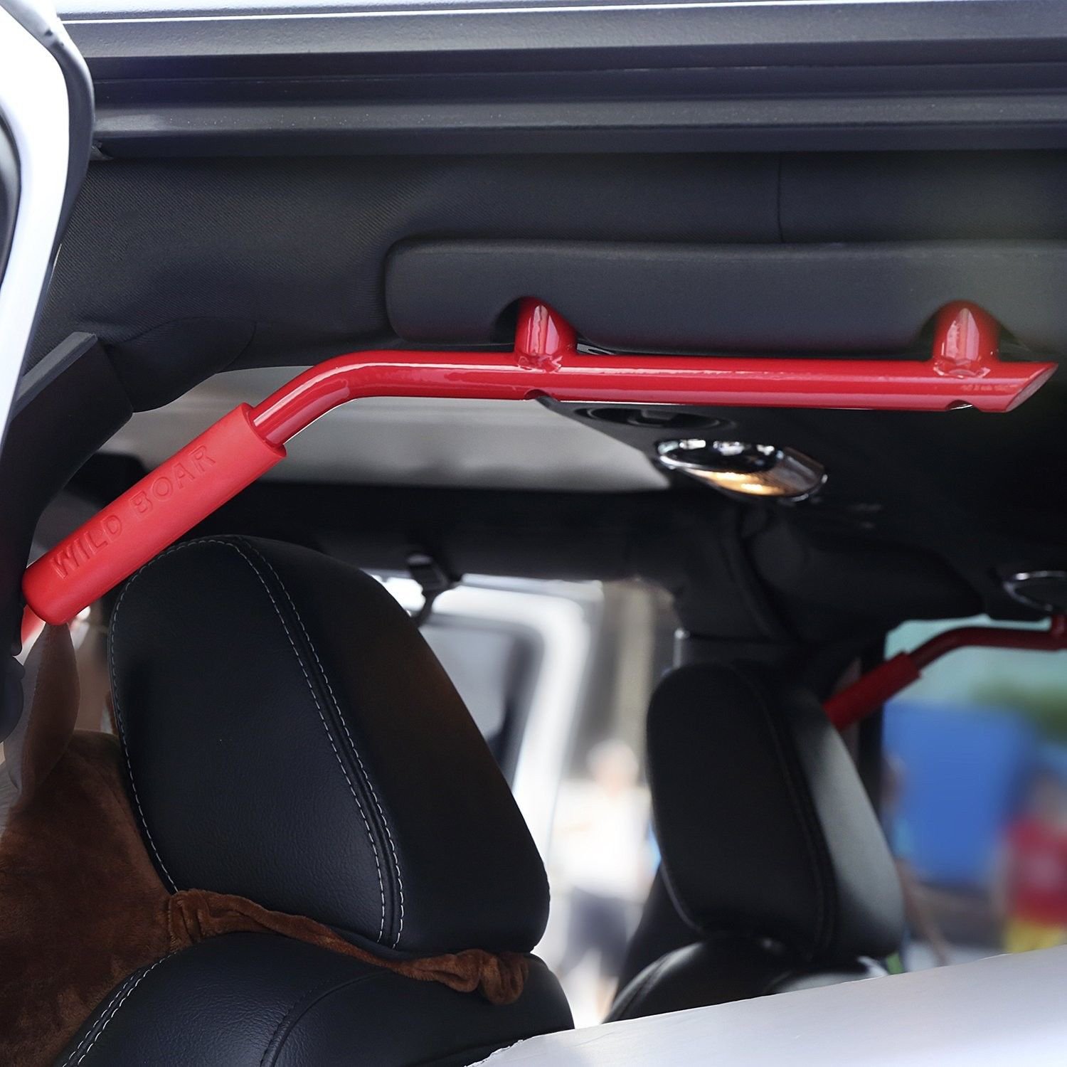 Opar Solid Steel Rear Grab Handle for 20072017 Jeep JK Wrangler