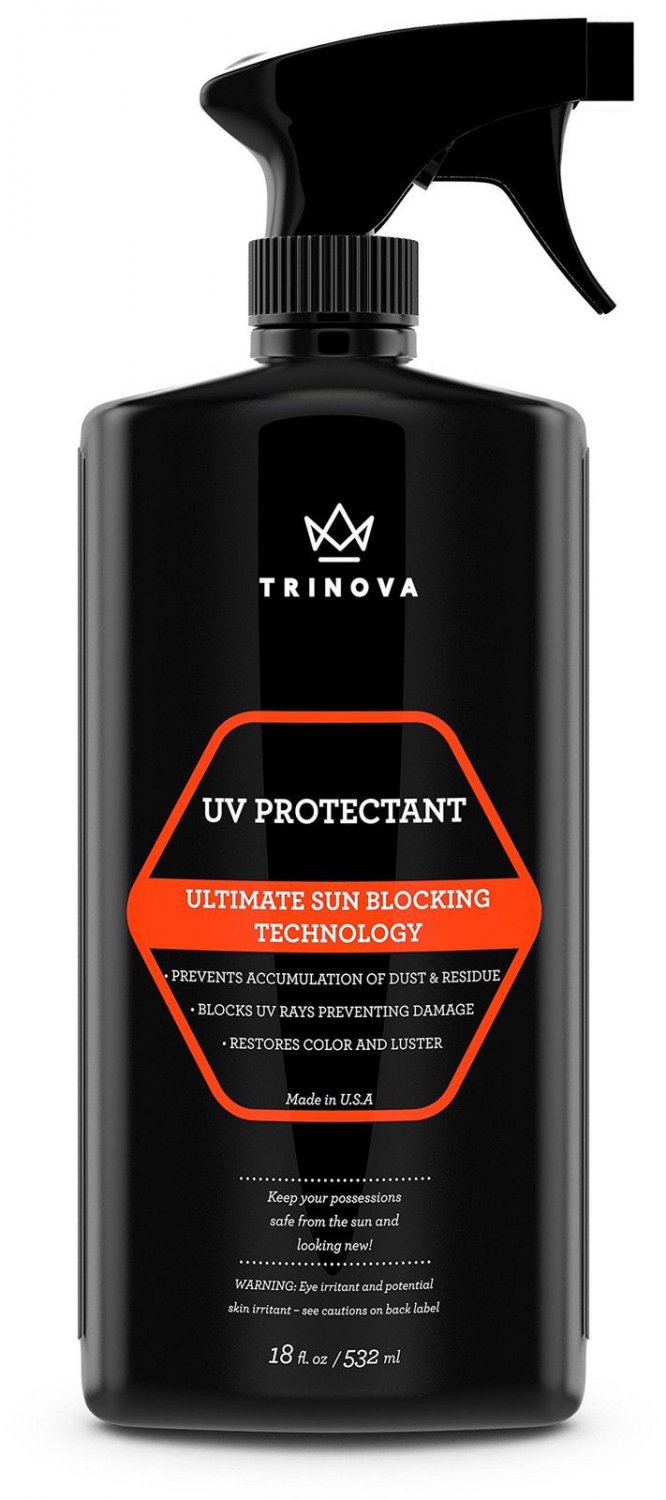 TriNova UV Protectant Spray for Vinyl Plastic Rubber Fiberglass Leather