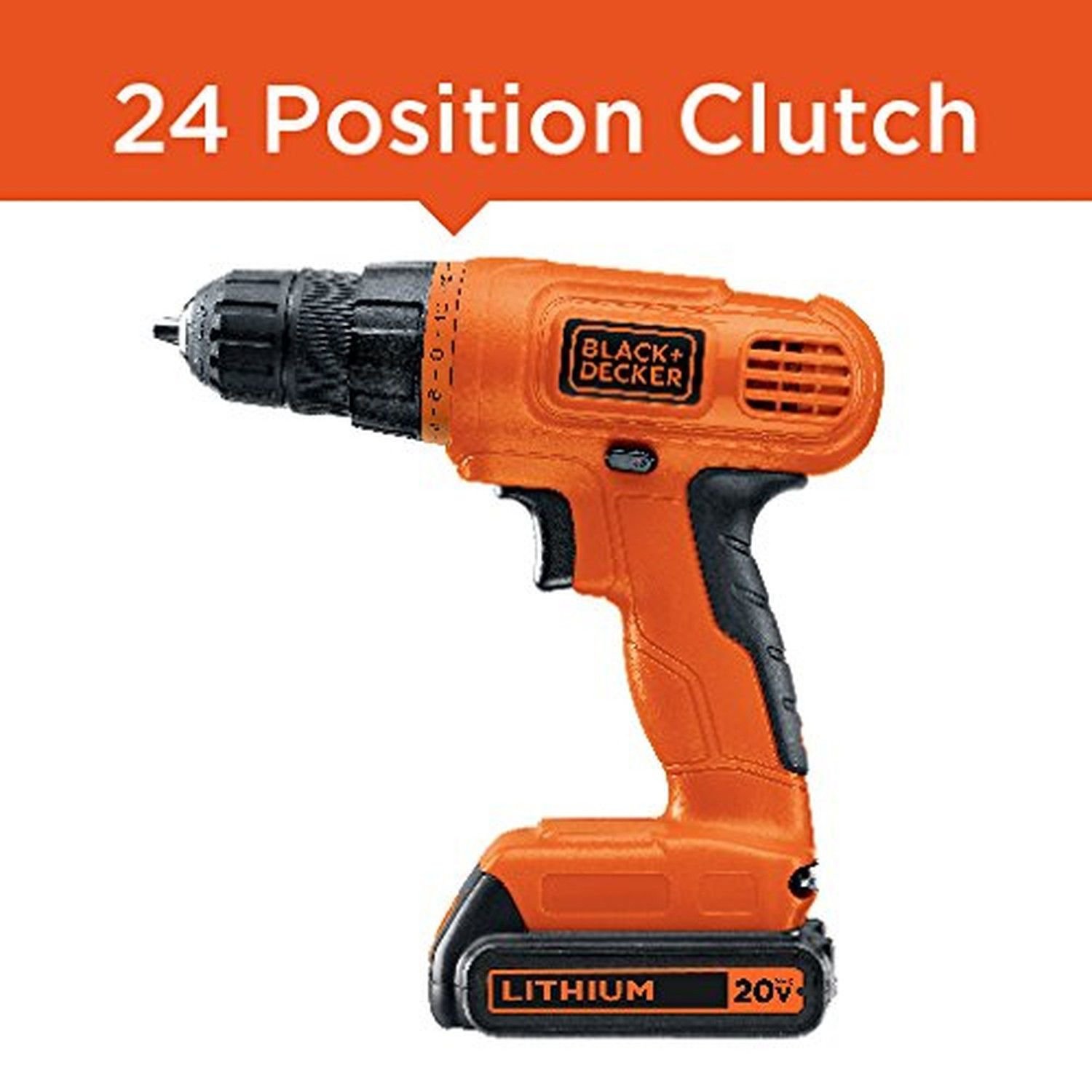 Black & Decker LD120VA 20Volt MAX LithiumIon Drill/Driver with 30 Accessories