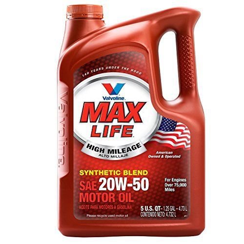 Valvoline 20W50 MaxLife High Mileage Motor Oil 5qt 833358