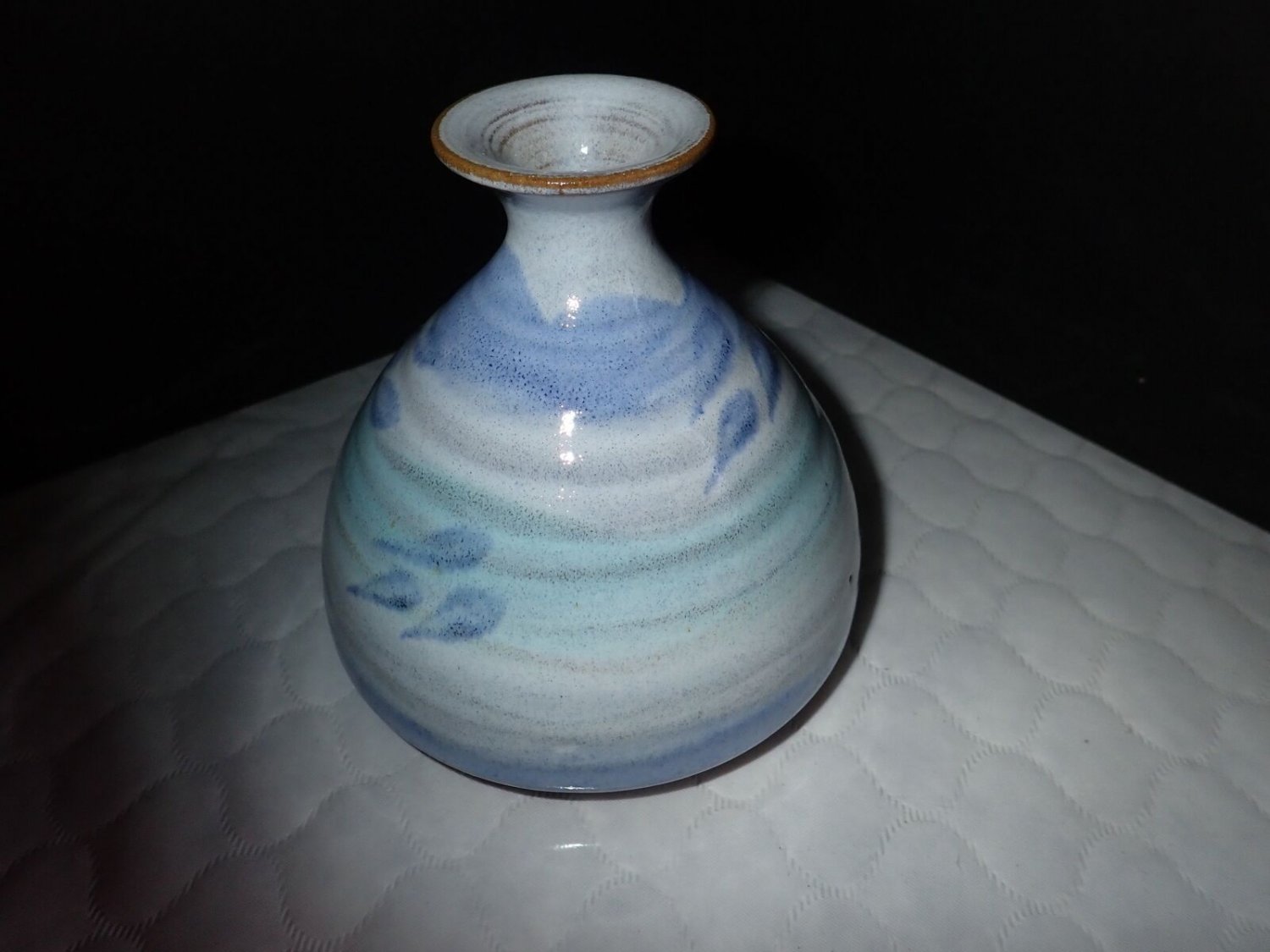 Tater Knob Pottery and Farms Blues and Greens Ceramic Bead Lamp