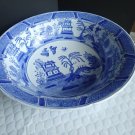 Ironstone Blue and White 15" Round Wash Bowl - 1/2" Chip (See Pictures)