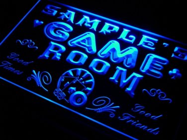 Name Personalized Custom Game Room Man Cave Bar Beer Neon With On/Off Switch