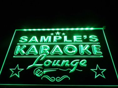 Name Personalized Custom Karaoke Lounge Bar Beer LED Neon Light Sign