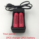 Battery 3.7V 9900mAh Rechargeable Liion Battery with Charger For Led Flashlight