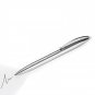 Stylo Metal 0.5mm Ballpoint Pen Logo Mini Luxury Black Ink Sliver Free Shipping