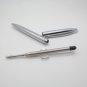 Stylo Metal 0.5mm Ballpoint Pen Logo Mini Luxury Black Ink Sliver Free Shipping