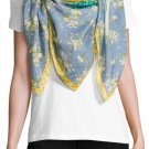 COACH Rexy Flower Patchwork Cotton & Silk Scarf