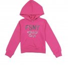 Girls aéropostale 4-6x hooded  french terry sweatshirt with sequin logo