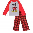 Boys mickey mouse 4-10 fleece pajama set