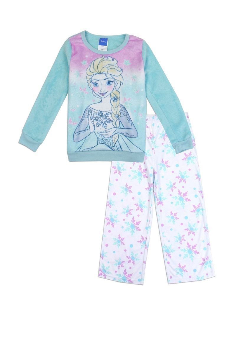 Girls frozen 4-10 2pc luxe plush pajama set