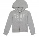 Girls aéropostale 4-6x french terry zip hoodie with glitter patch log