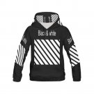 Black & White All Over Print Hoodie for Men (USA Size)