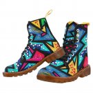 Funny Geometric Martin Boots For Women