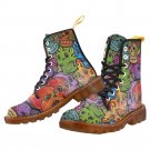 Polychrome Skull Martin Boots For Men