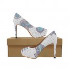 Bohemian Pattern with Hamsa and Dreamcarcher Women's High Heels