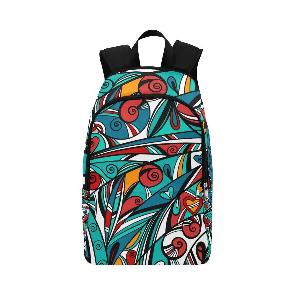 Colorful Abstract Fabric Backpack