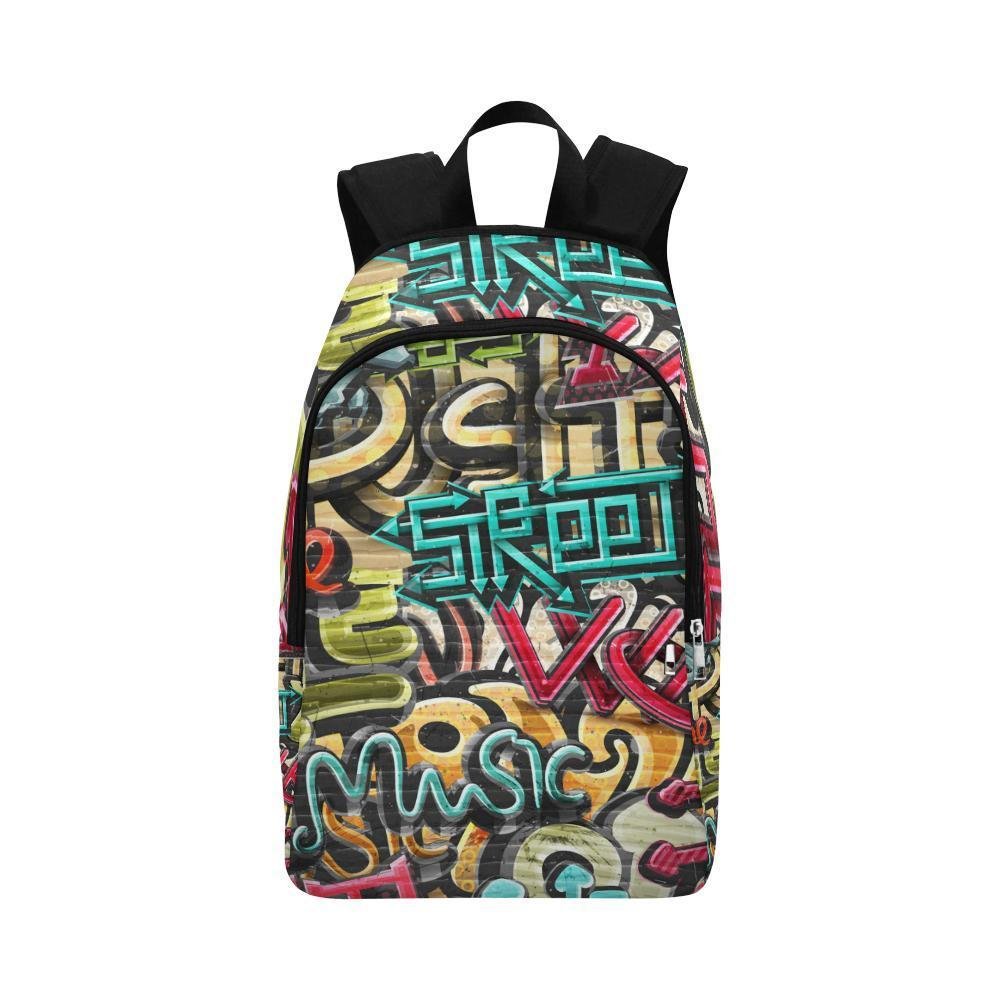Graffiti Grunge Fabric Backpack