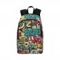 Graffiti Grunge Fabric Backpack
