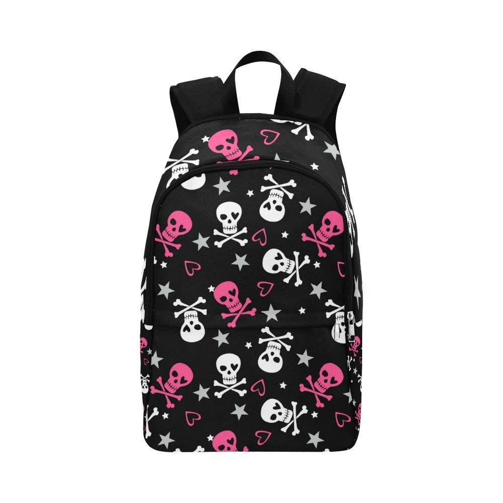 Skull Cute Pattern Fabric Backpack