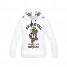 Rock and Roll Skull, Roses and Snake All Over Print Hoodie for Men (USA Size)
