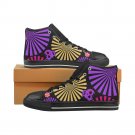 Skull Pattern Women's Classic High Top Canvas Shoes