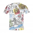 London Landmark Pattern All Over Print T-Shirt for Men (USA Size)